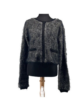 silvian Heach button front cardigan wool blend snap closures sz m career event